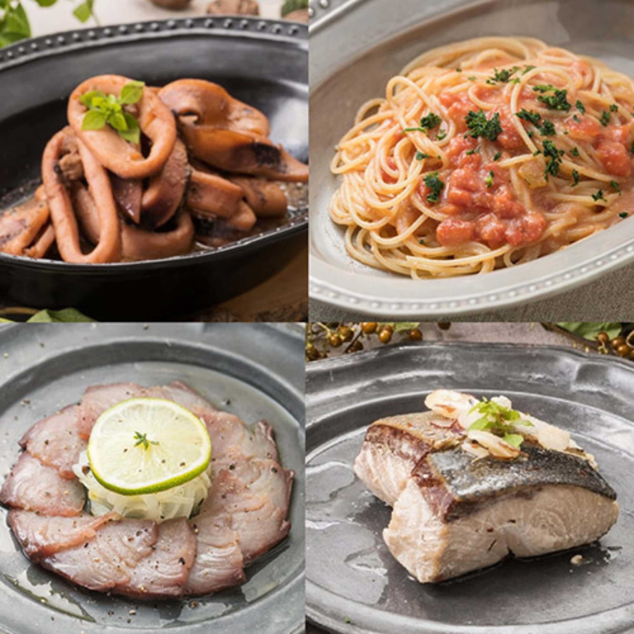 【富山キトキトキッチン】本格的なシェフの味が簡単に楽しめる！海鮮洋総菜４種セット